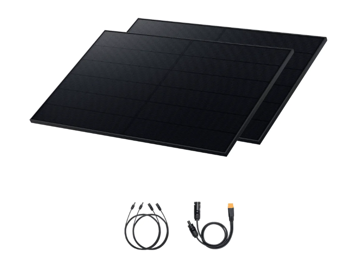 Anker SOLIX 2 × 440W Rigid Solar Panels | 880W Total | Bifacial + 25% Efficiency | IP68 Rated | 30-Year Guarantee