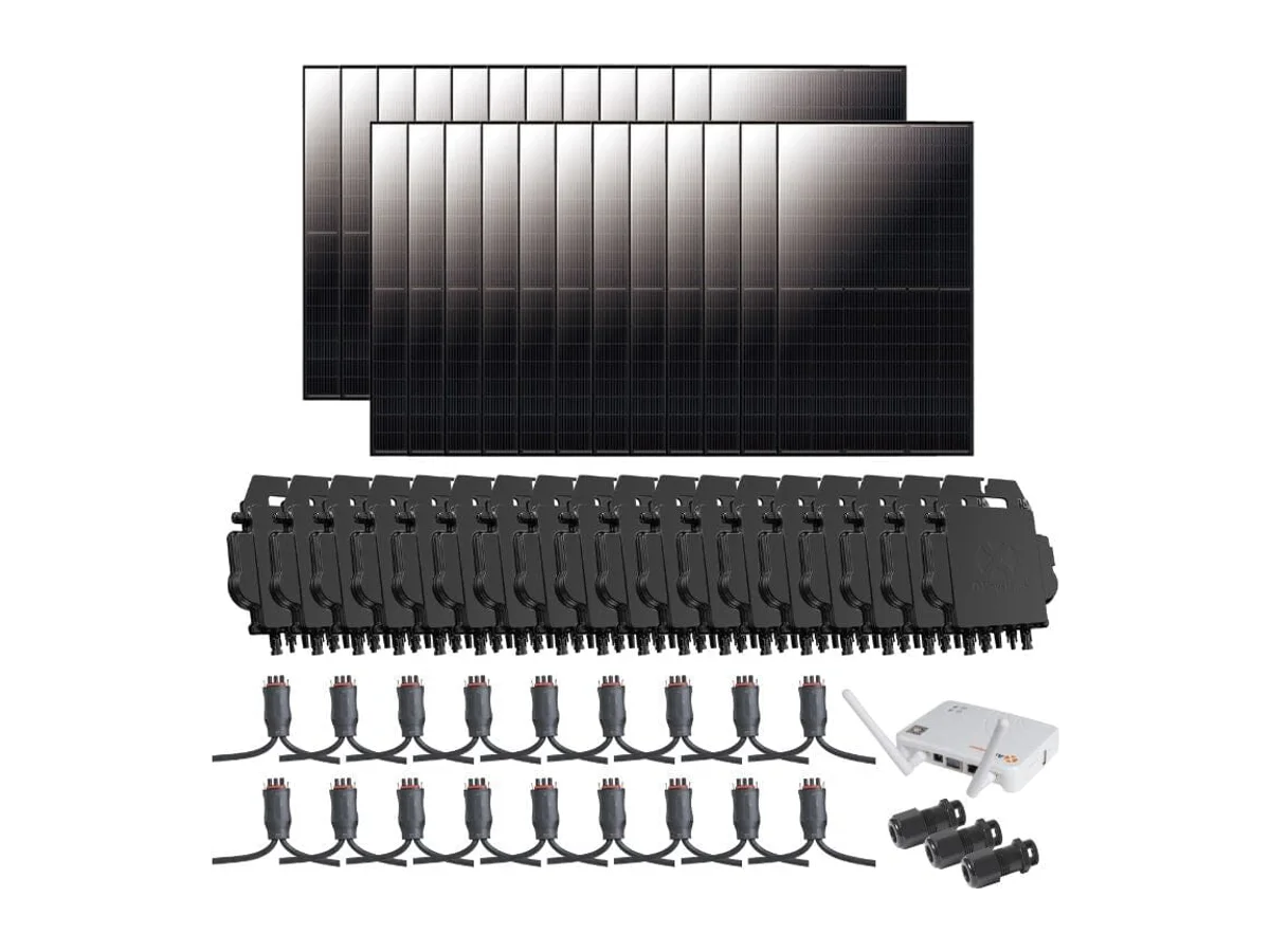 10.56kW Complete Grid-Tied Solar Kit - Enphase or APsystems Microinverters - No Battery [VECTOR MAX]