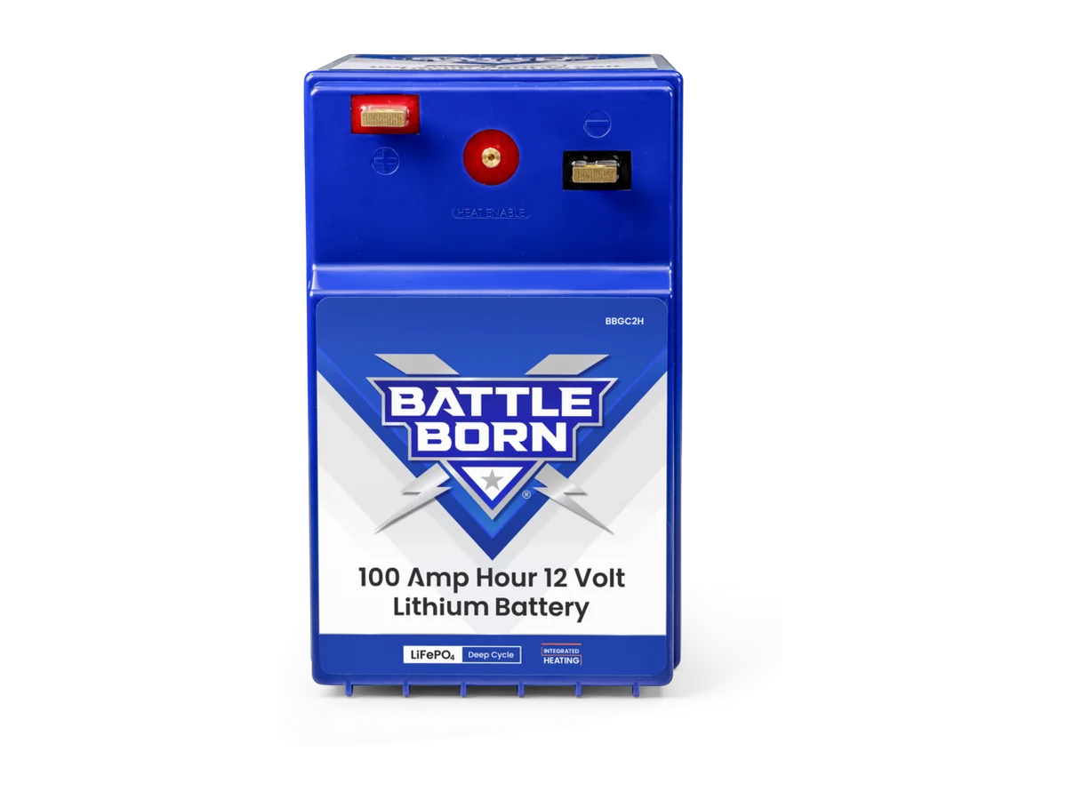 100Ah 12V GC2 Heated LiFePO4 Deep Cycle Battery Kit
