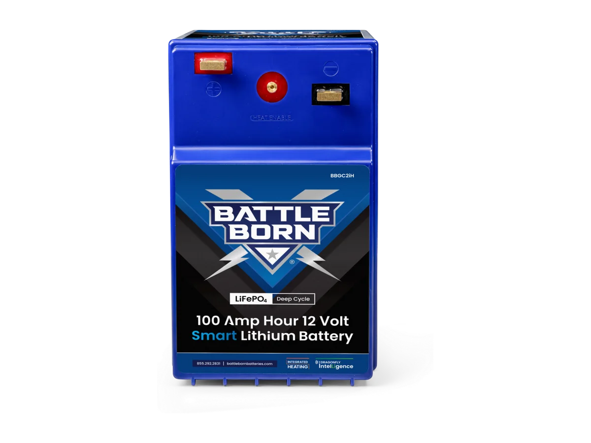 100Ah 12V GC2 Smart Heated LiFePO4 Deep Cycle Battery Kit
