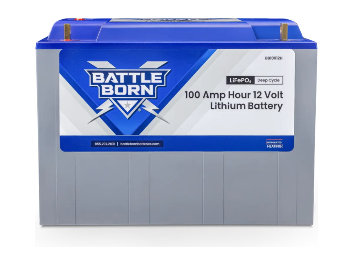 100Ah 12V Heated LiFePO4 Deep Cycle Battery Kit