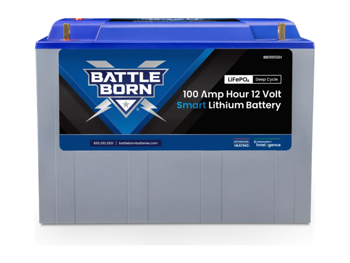 100Ah 12V Smart Heated LiFePO4 Deep Cycle Battery Kit