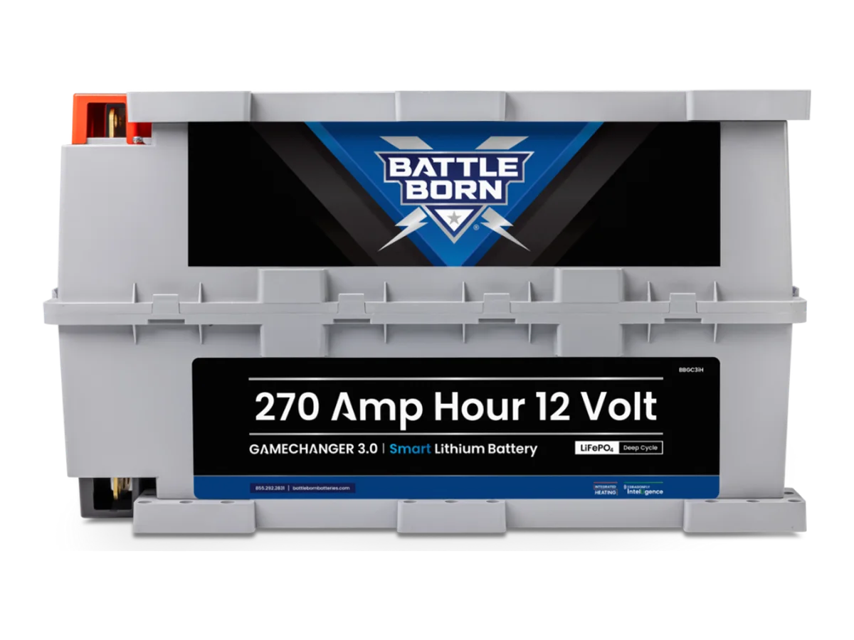 270Ah 12V GC3 Smart Heated LiFePO4 Deep Cycle Battery Kit