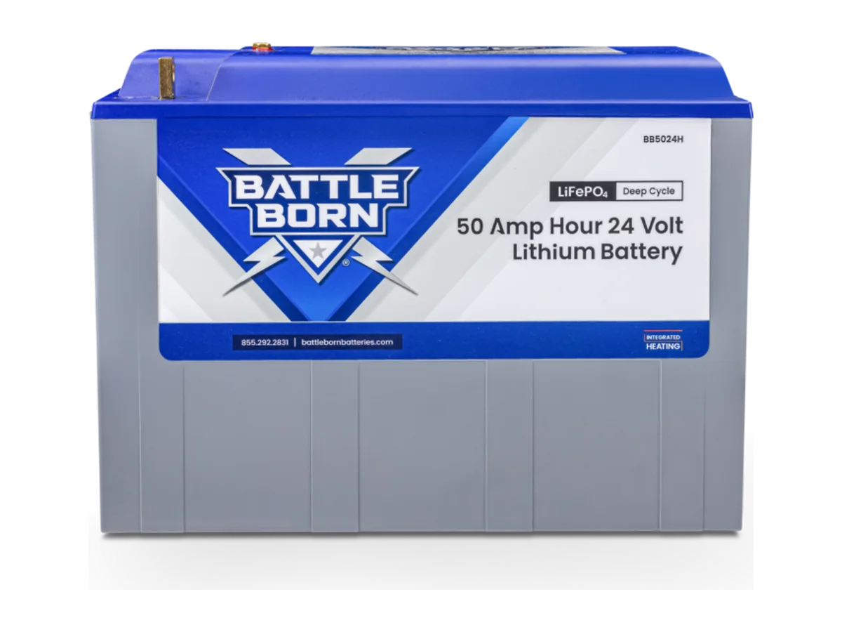 50Ah 24V Heated LiFePO4 Deep Cycle Battery Kit