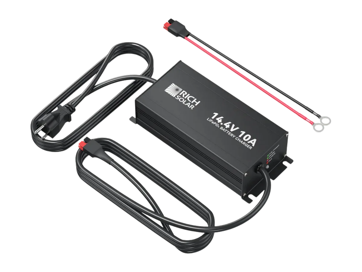 Rich Solar 12V (14.4V) 10A-20A | 100-240VAC | 12V LiFePO4 Battery Chargers