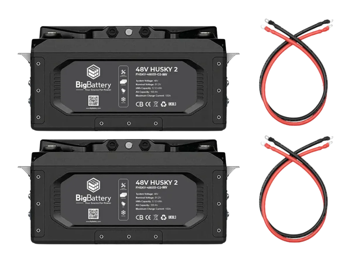 BigBattery 48V HUSKY 2 INV KIT Lithium Battery 5.12kWh 100Ah | LiFePO4 | Inverter Comms | RV | Off-Grid | Marine Battery