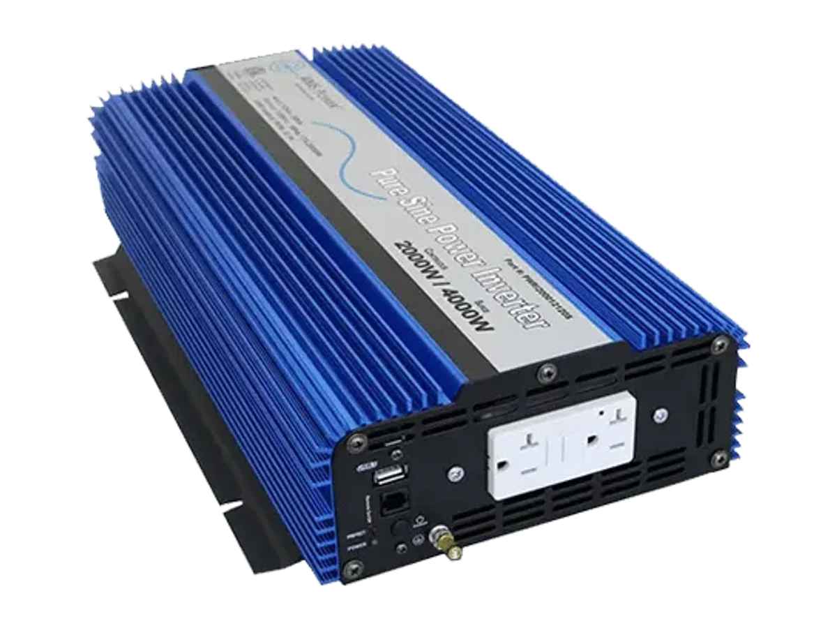 12V AIMS 2000 Watt Pure Sine Wave Inverter ETL Listed to UL 458
