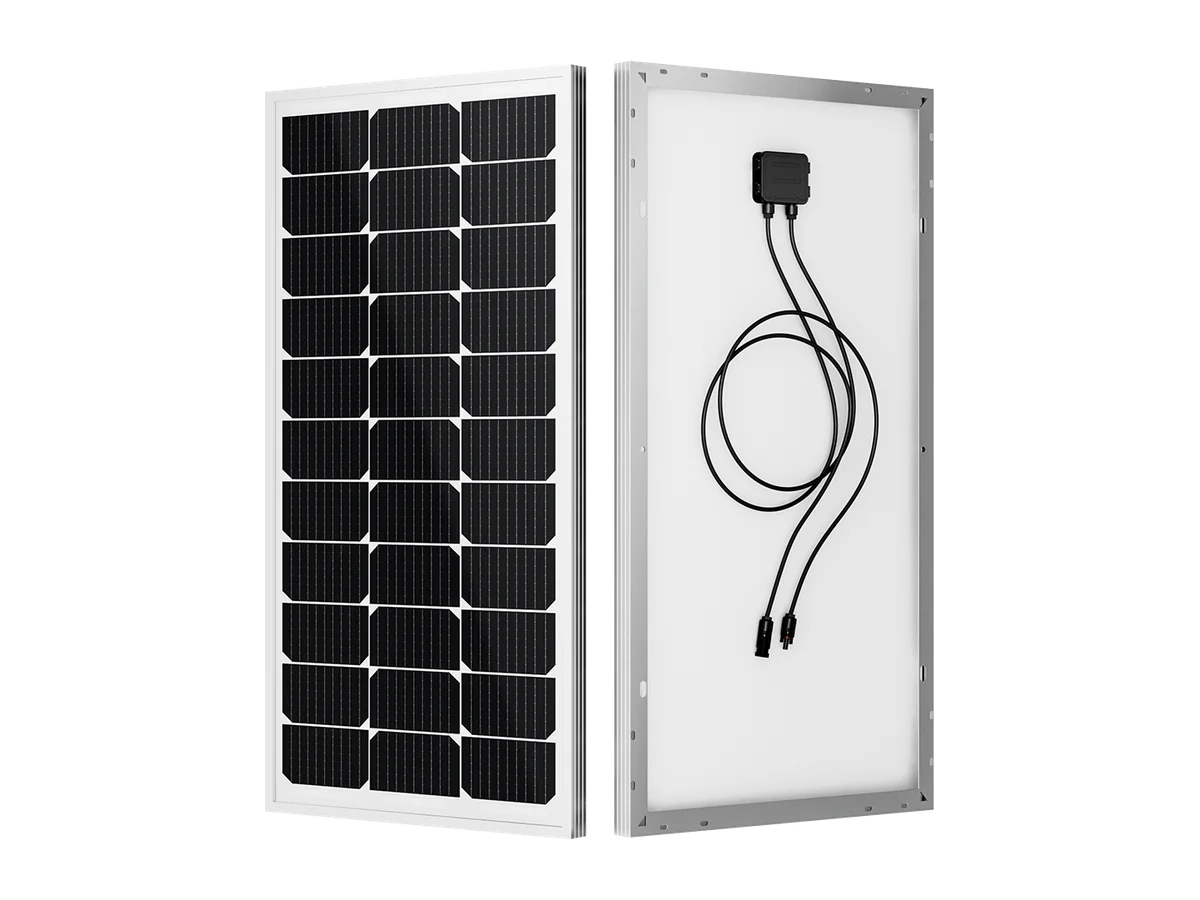BougeRV 100W 12V 9BB Mono Solar Panel