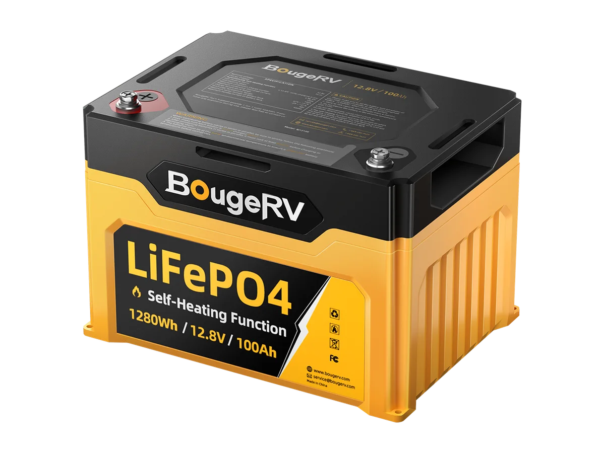 12V 1280Wh/100Ah Self-Heating LiFePO4 Battery