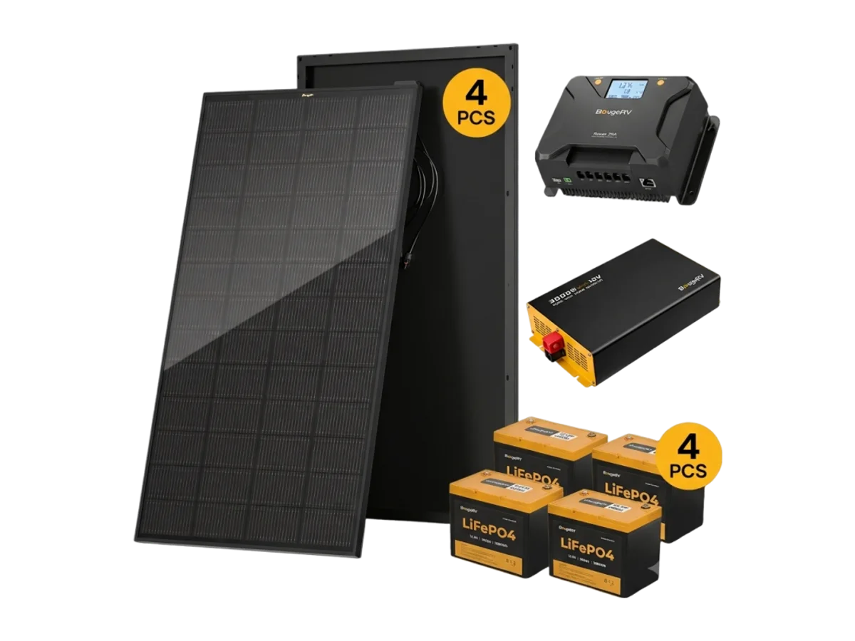 BougeRV 12V 800W ShadePower Rigid Solar System Kit