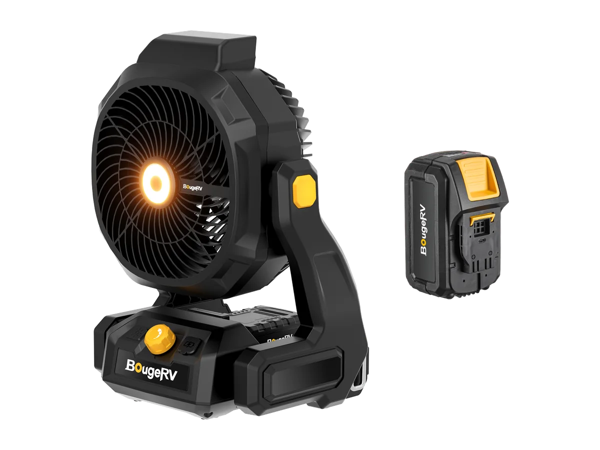 BougeRV F02 Portable Cordless Outdoor Fan with 144Wh Battery