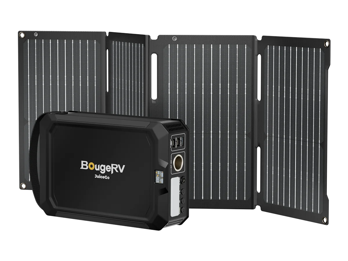 BougeRV JuiceGo 240Wh Portable Power Station Solar Kit