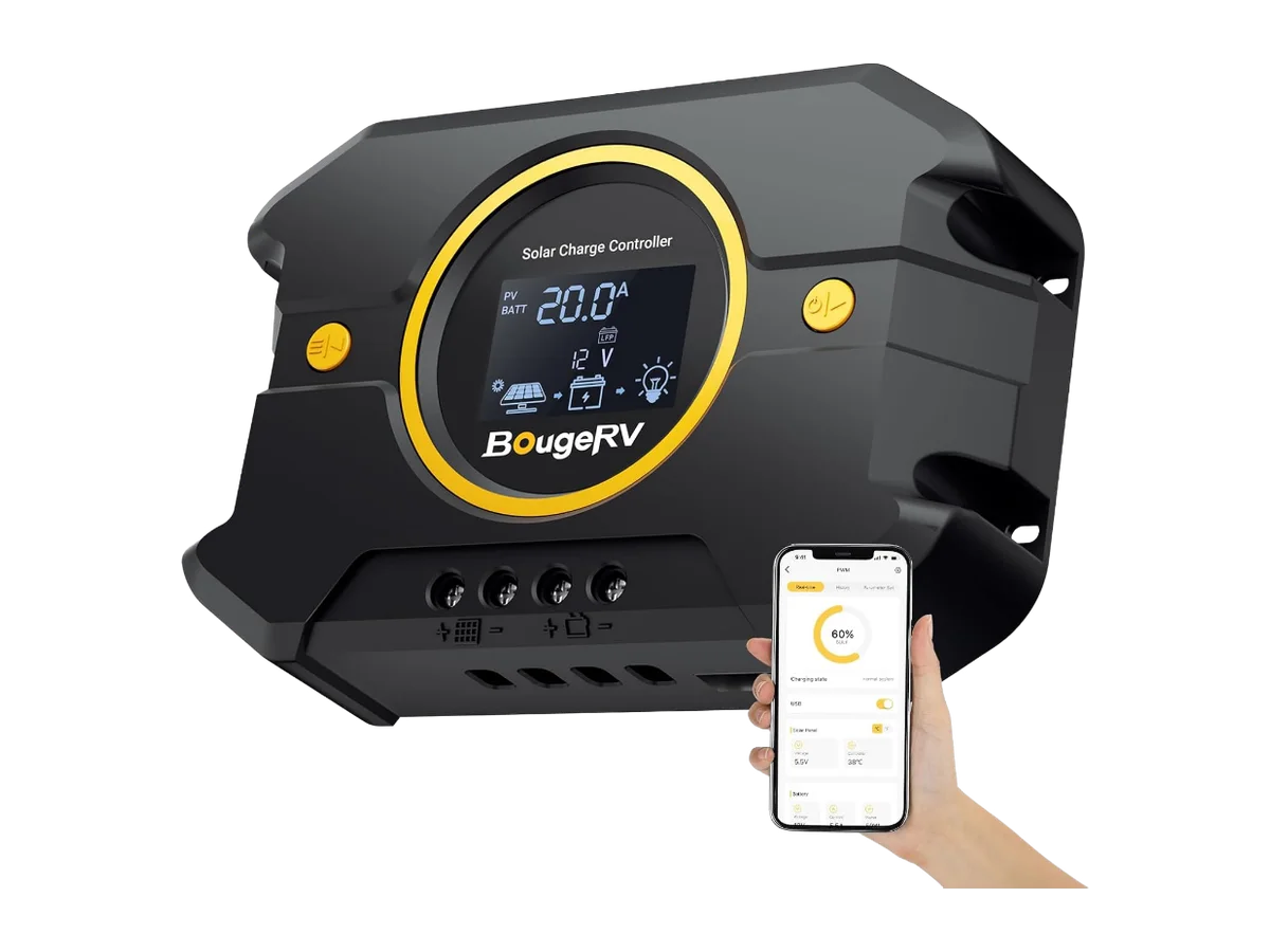 12V/24V Li 20A PWM Solar Charge Controller (Built-in Bluetooth)