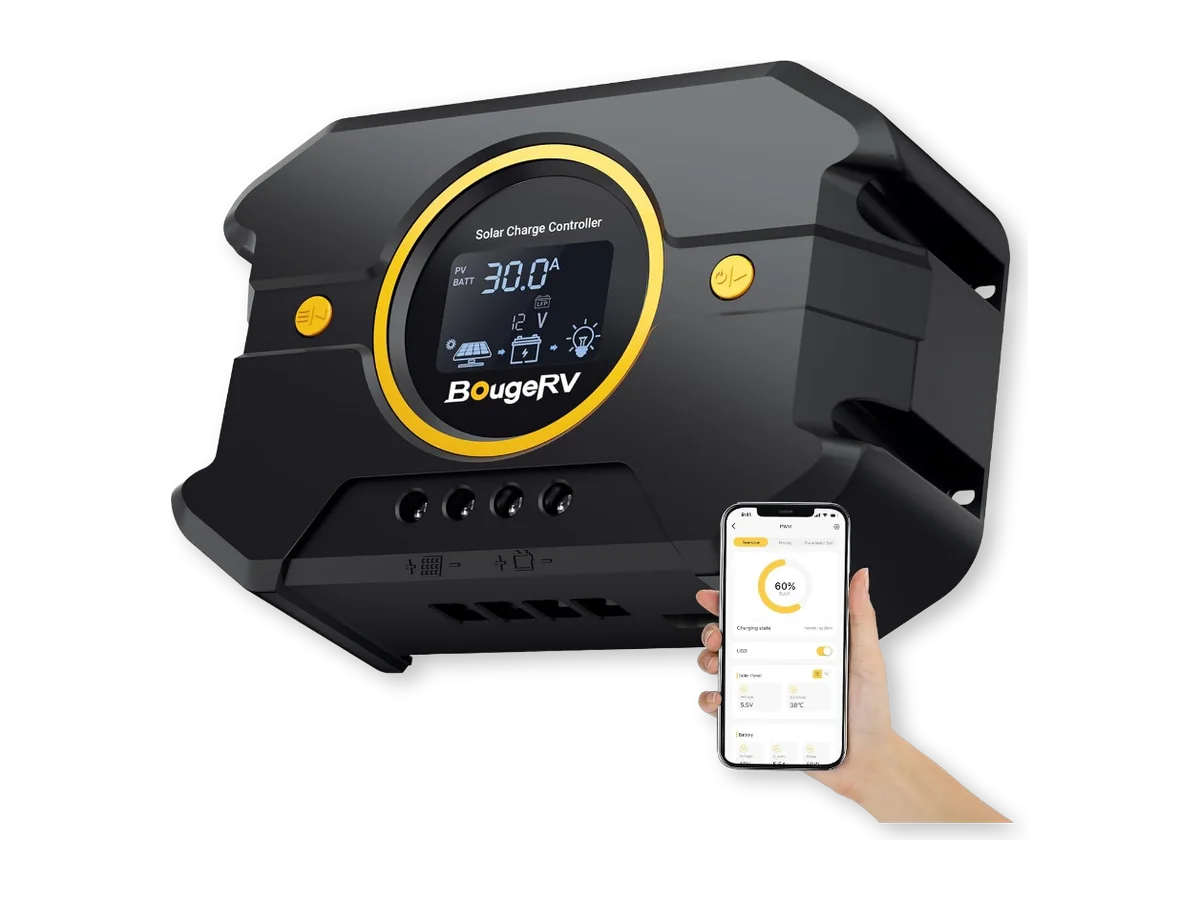 12V/24V Li 30A PWM Solar Charge Controller (Built-in Bluetooth)