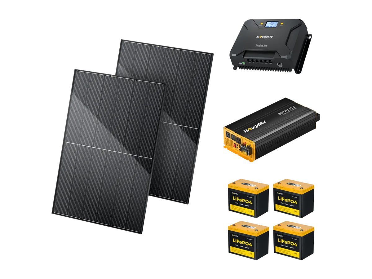 BougeRV 12V 800W TOPCon Premium Rigid Solar Kit