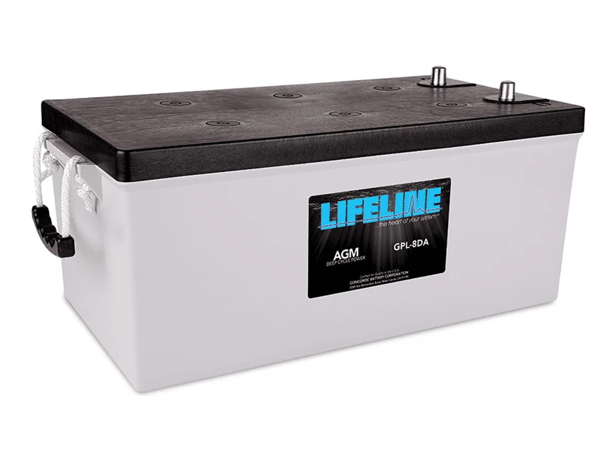 Lifeline 255 Ah 12V Group 8D AGM Battery - GPL-8DA