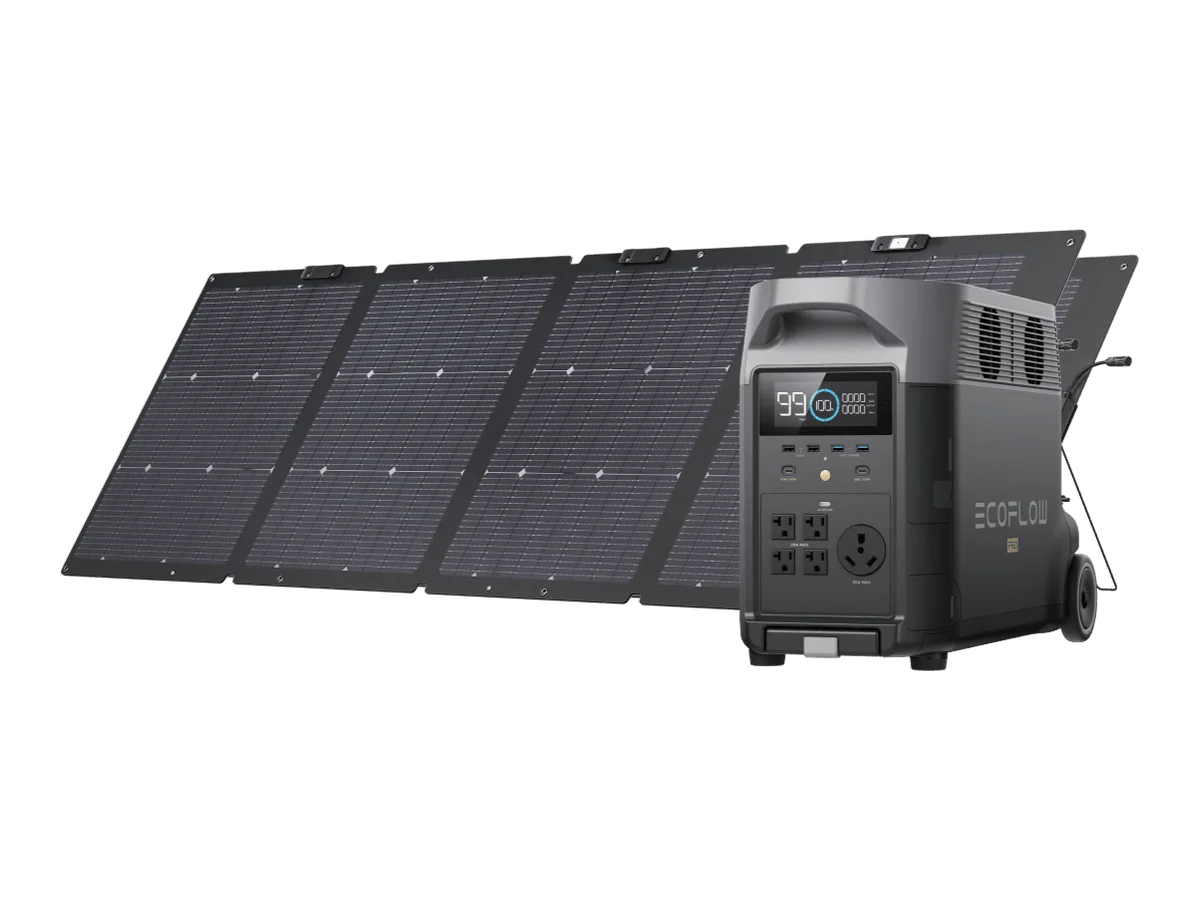 EcoFlow DELTA Pro + 2 x 220W Portable Solar Panels