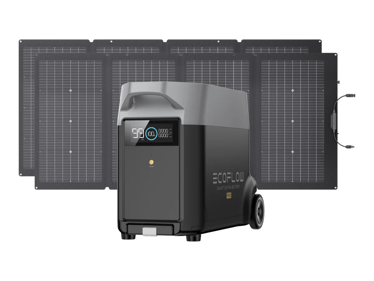 EcoFlow DELTA Pro Extra Battery + 2 × 220W Solar Panel