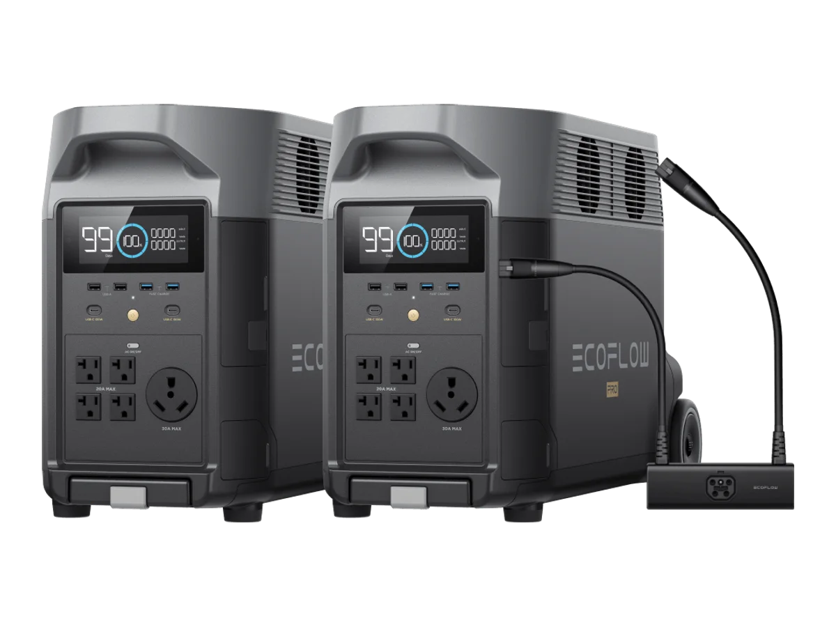 EcoFlow DELTA Pro*2 + Double Voltage Hub
