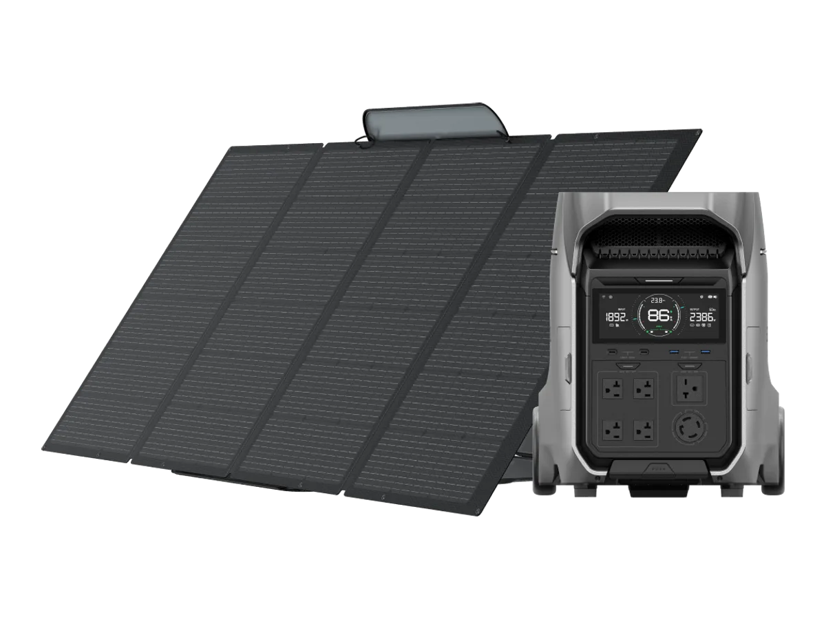 EcoFlow DELTA Pro 3 with 4 x 220W Solar Panel - Livestream Flash Sale