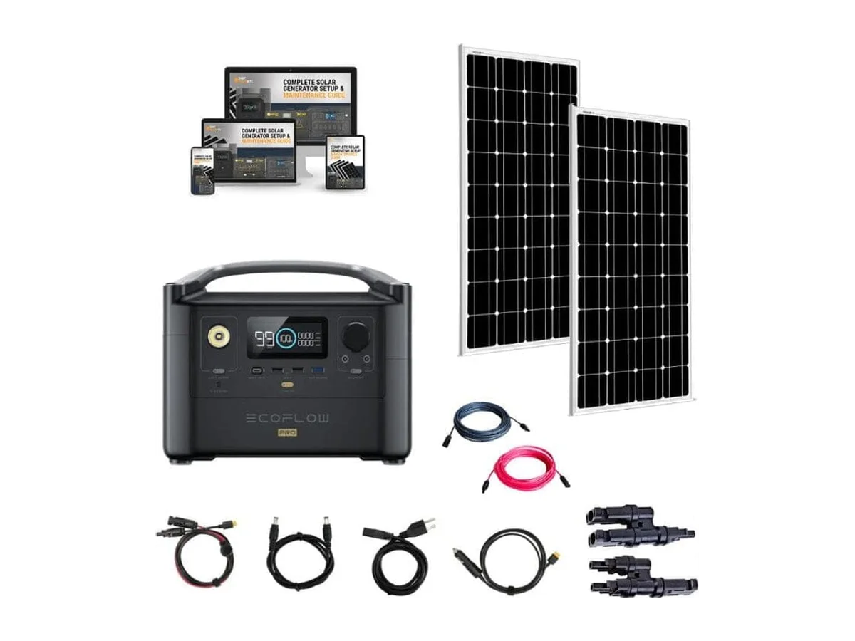 EcoFlow RIVER [PRO] 720wH / 600W Portable Power Station + Choose Your Custom Bundle | Complete Solar Kit