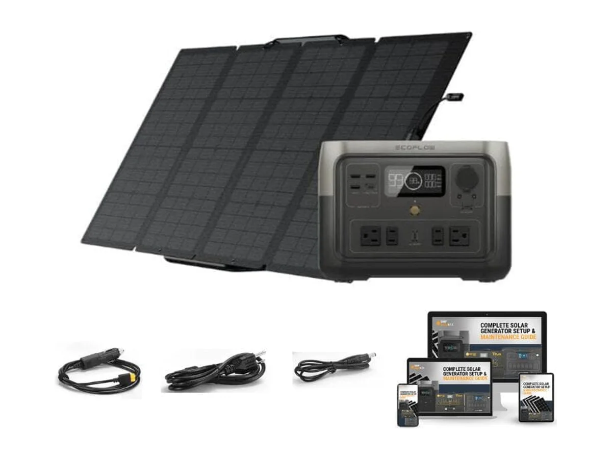 EcoFlow RIVER 2 [MAX] 499Wh / 500W Portable Power Station + Choose Your Custom Bundle | Complete Solar Kit