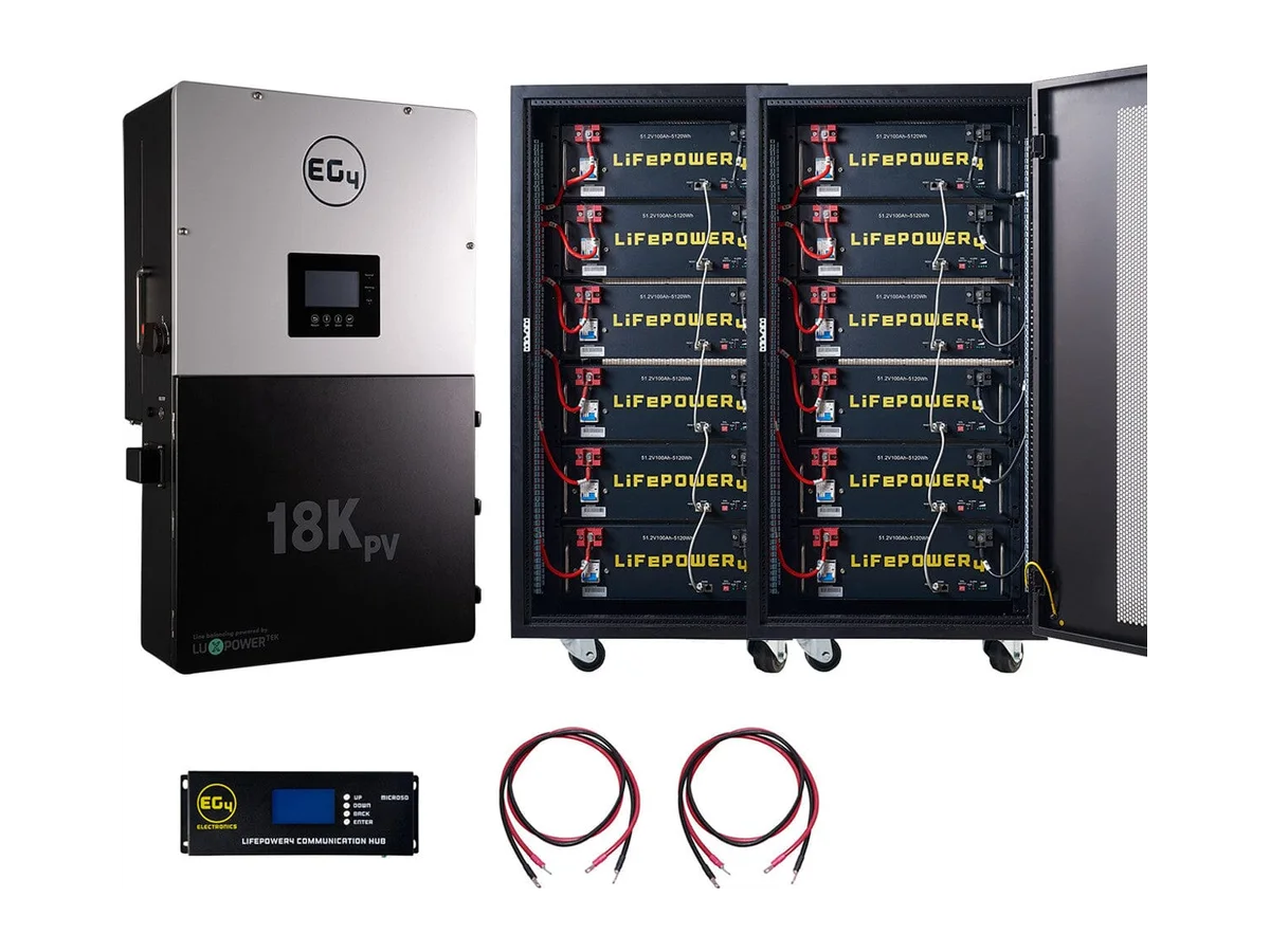 EG4 18KPV Hybrid Inverter System Bundle - [20.48 kWh - 61.44kWh] EG4 Lithium Powerwall