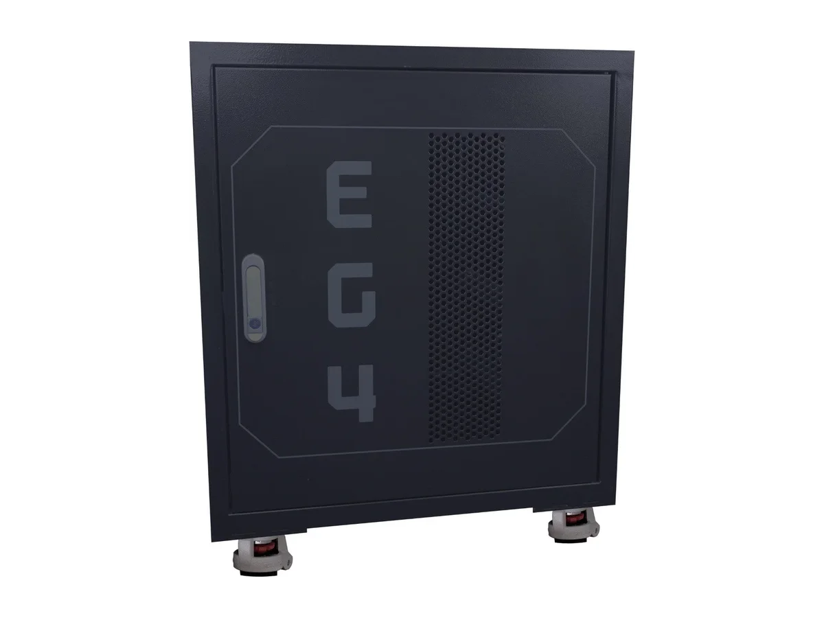 EG4 Enclosed Battery Rack [Pre-Assembled] | 3 Slot | Wheels Included