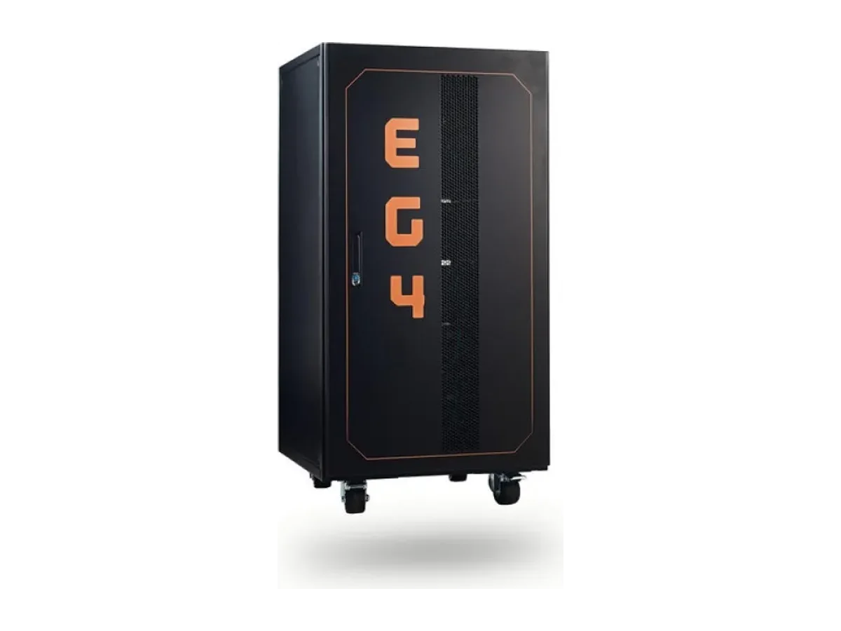 (Pre-Assembled) EG4 Enclosed Battery Rack 6 Slot Wheels Included Bus Bar Covers Welded