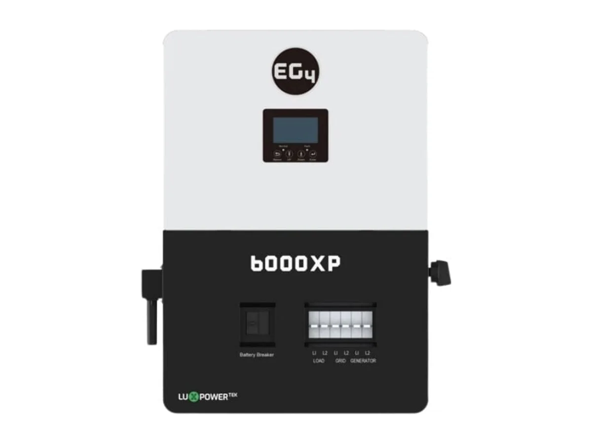 EG4 6K XP Off-Grid Inverter | 8,000W PV Input | 6,000W Output | 48V 120/240V Split Phase | All-In-One Solar Inverter