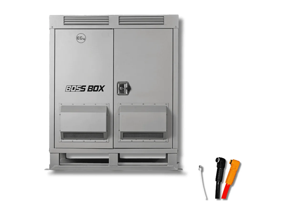 EG4 BossBox Energy Storage Enclosure | Weatherproof Battery Cabinet for Off-Grid & Hybrid Systems