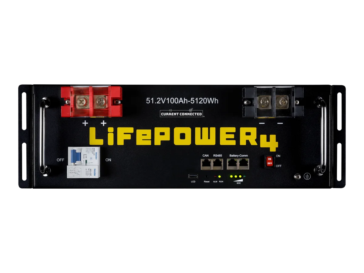 EG4 LifePower4 V2 48V 100Ah 5.12kWh LiFePO4 Server Rack Battery, UL 1973 & UL 9540A Lithium Battery