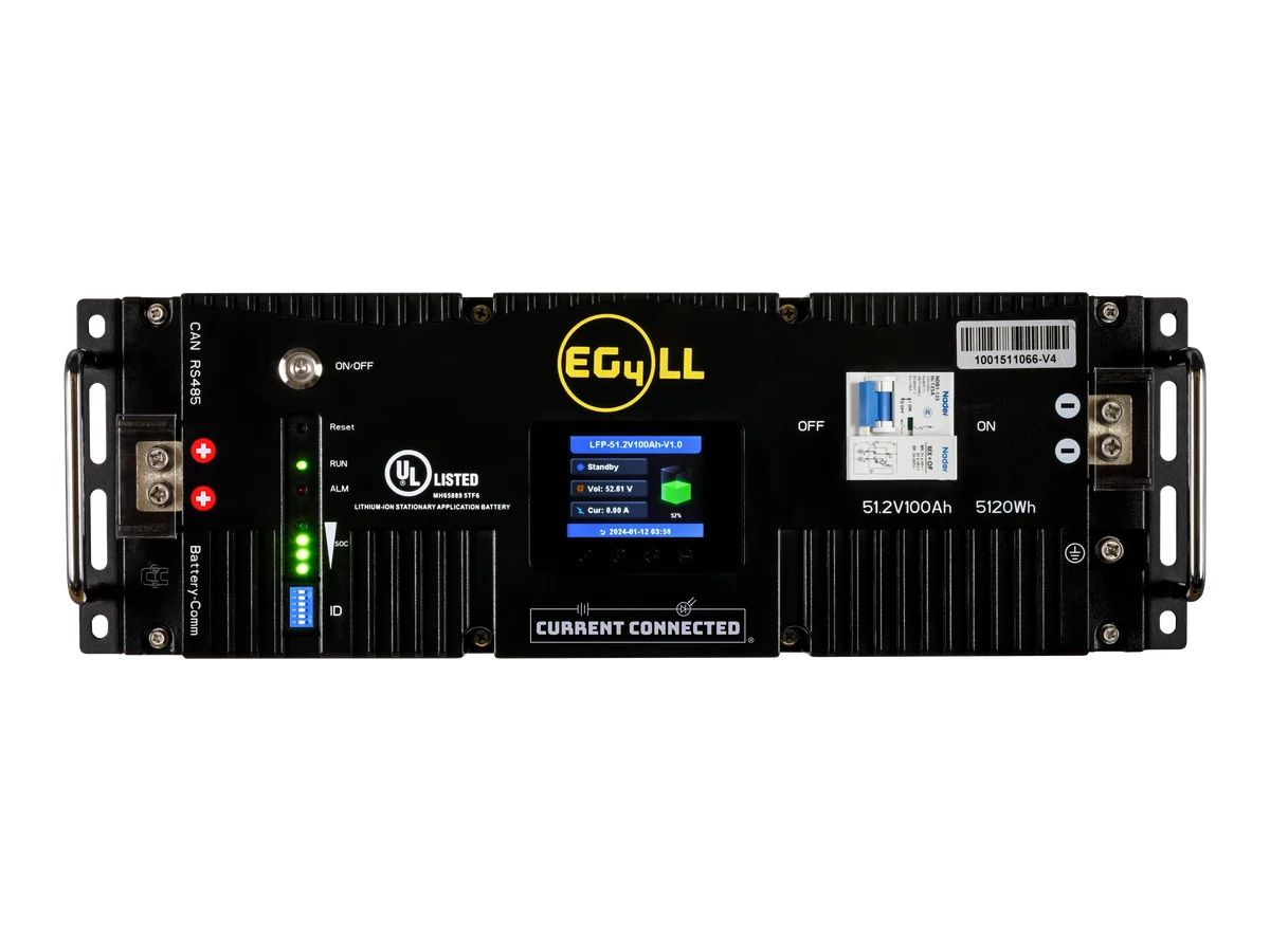 EG4 LL-S V2 48V 100Ah 5.12kWh LiFePO4 Server Rack Battery, UL 1973 and UL 9540A Listed