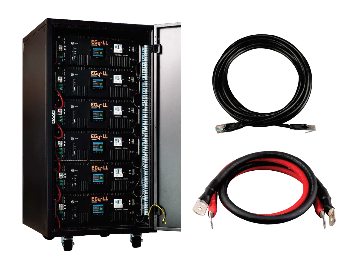 EG4 48V 30.72kWh LL-S Fully Loaded LiFePO4 Server Rack Battery Bundle