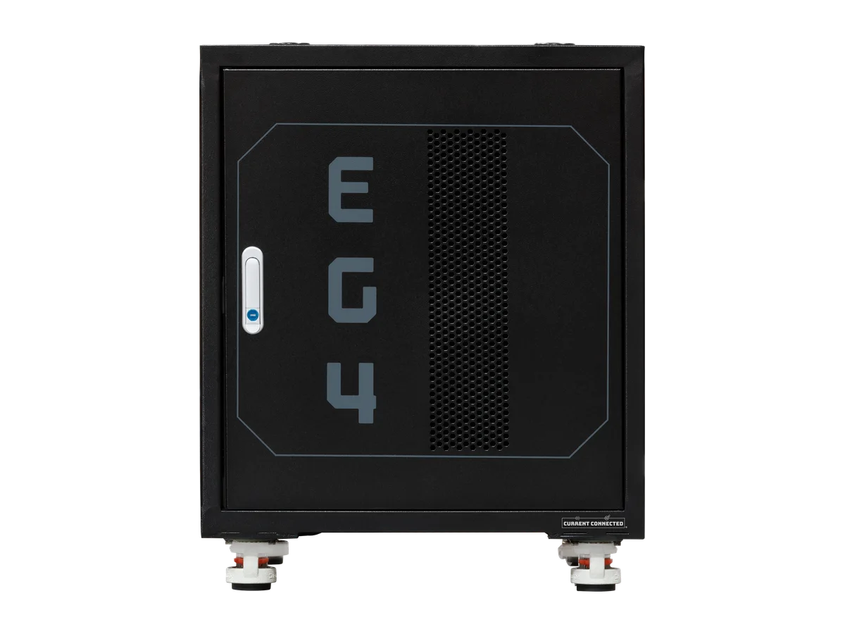 EG4 3-Slot Enclosed Battery Rack for Server Rack Batteries, Welded & Pre-Assembled Battery Storage