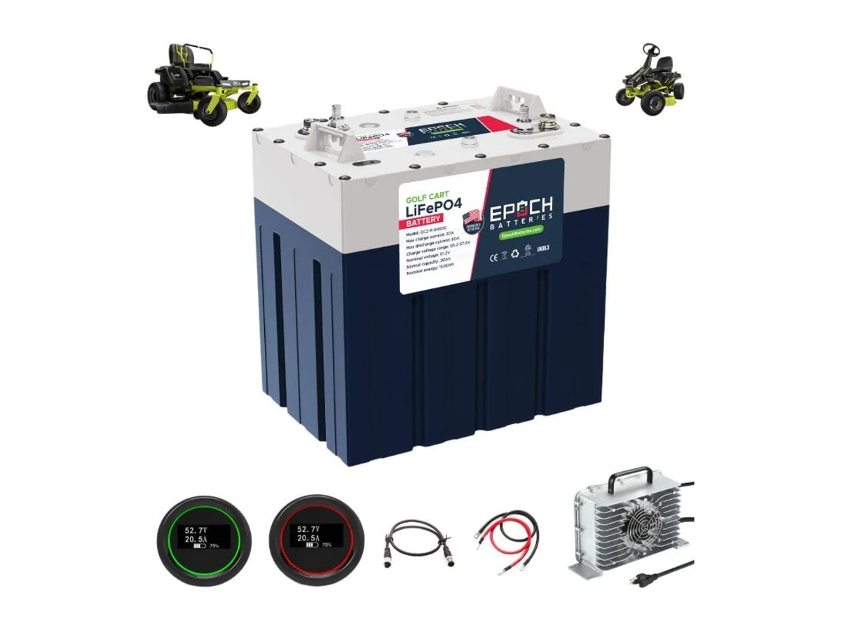 Epoch 48V 30Ah or 60Ah Ryobi Electric Lawn Motor - Replacement Lithium Battery Kit