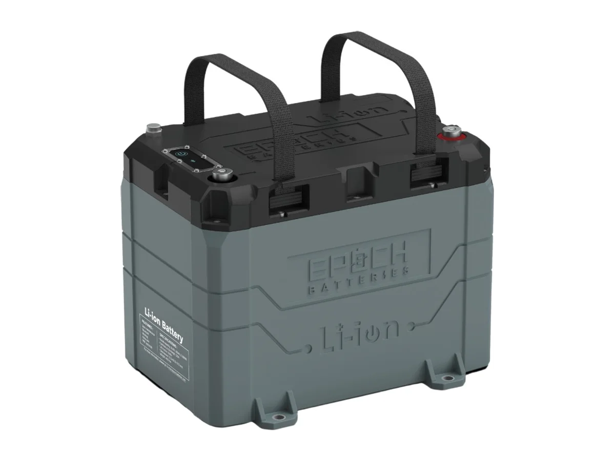 EPOCH 24V 100Ah LiFePO4 Lithium Battery – Bluetooth, Heating, Waterproof