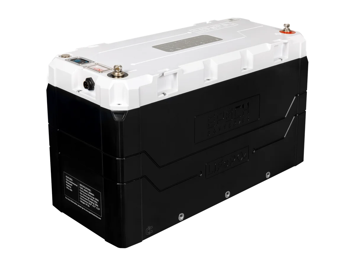 Epoch Elite Series V2 12V 460Ah 5.89kWh LiFePO4 Battery for RV and Marine, Group 8D, IP67, UL Listed