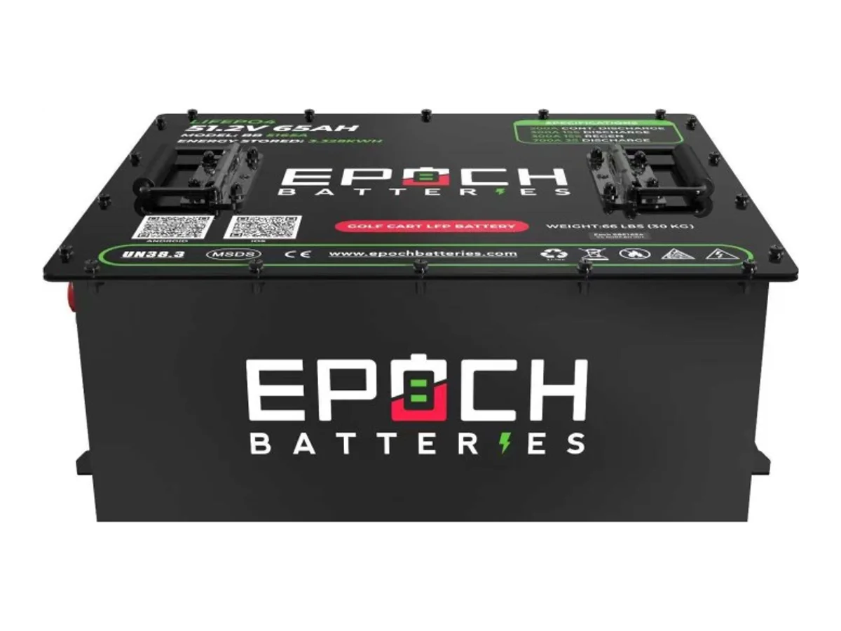 EPOCH 48V 65Ah – LiMax Series – Lithium (LiFePO4) Golf Cart Battery – Complete Kit