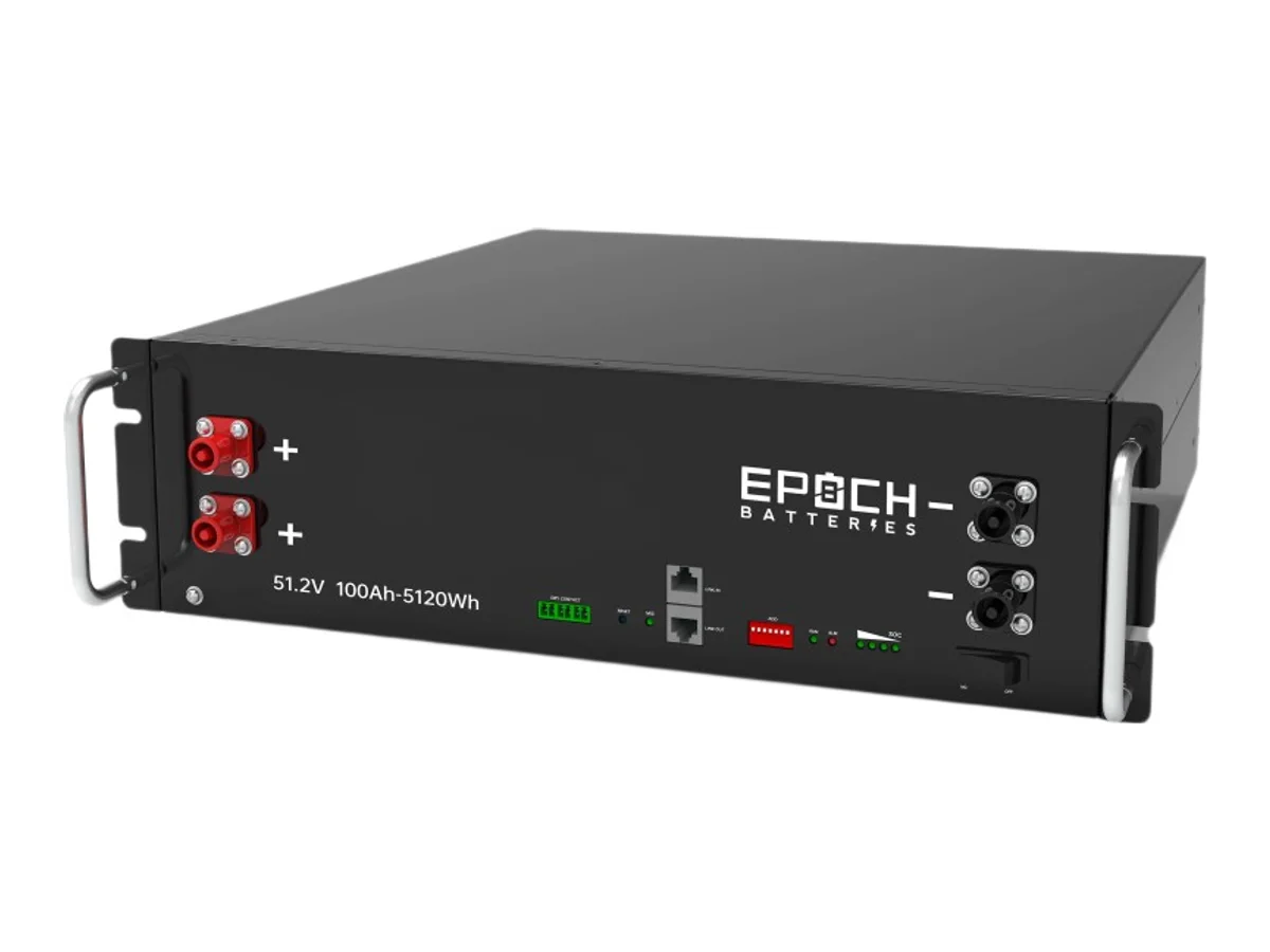 EPOCH 48V 100Ah 5.12kWh – Self-Heating Server Rack Lithium Battery