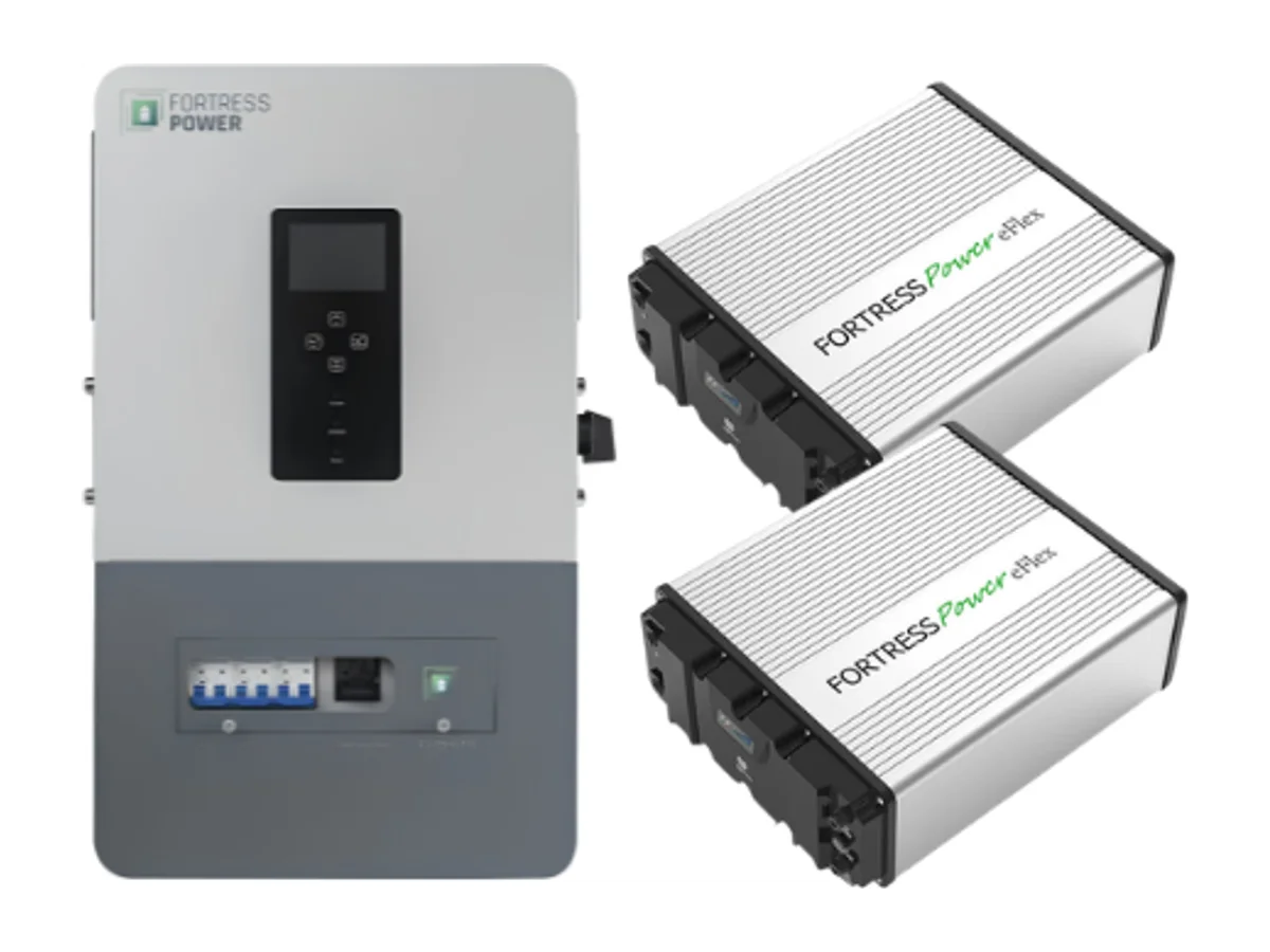 Fortress Power Solo 6.5kW Off-Grid Inverter + 2x eFlex MAX 5.4kWh LFP Battery Bundle