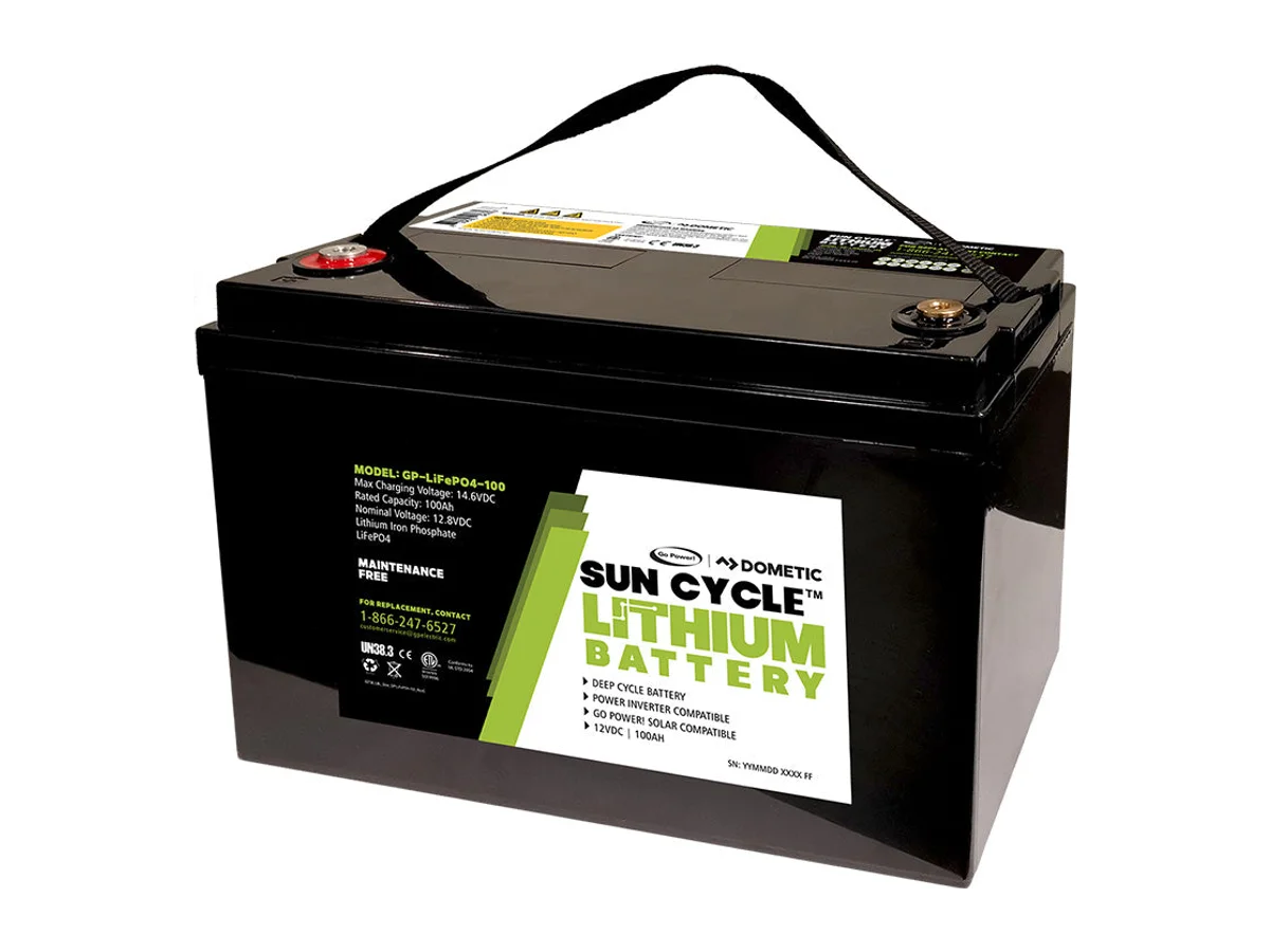 Go Power! 100Ah 12V Lithium Iron Phosphate Solar Battery - GP-LIFEPO4-100