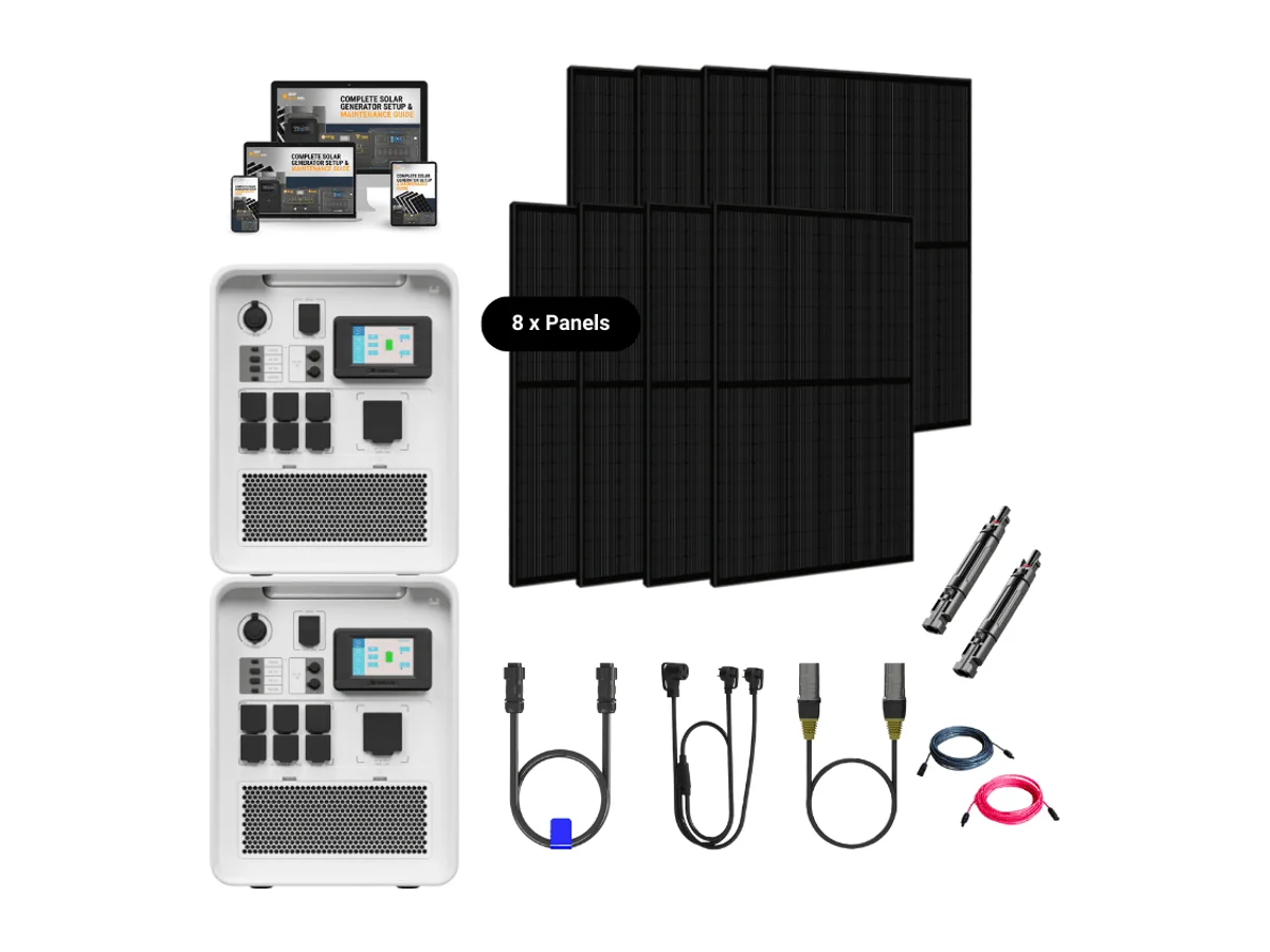 Hysolis [Apollo 5K] 120V / 240V Split Phase Solar Kits - 6,000W Solar Power Station + Choose Your Custom Bundle | Complete Solar Kit