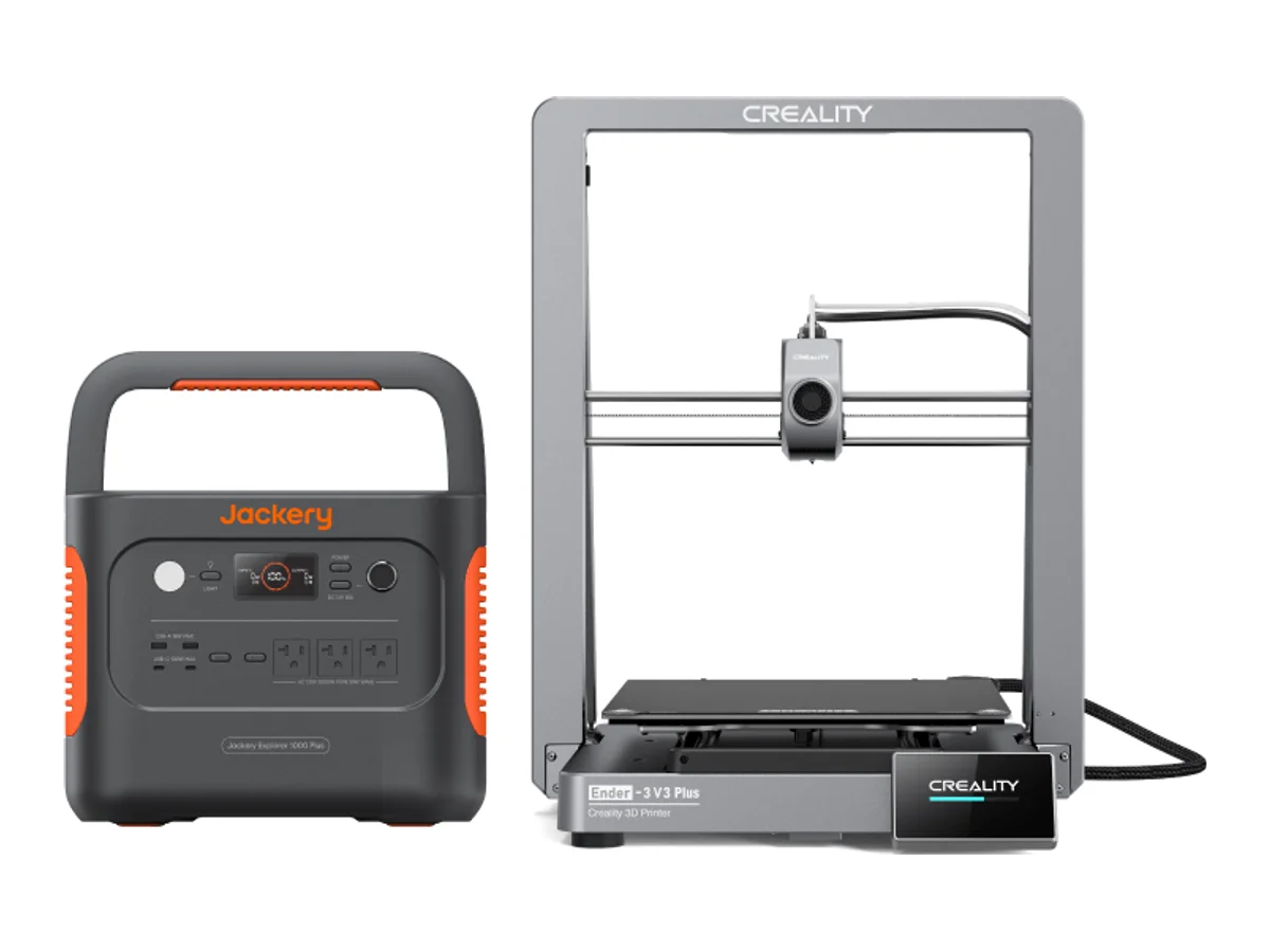 Jackery Explorer 1000 Plus + Creality Ender-3 V3 Plus 3D Printer