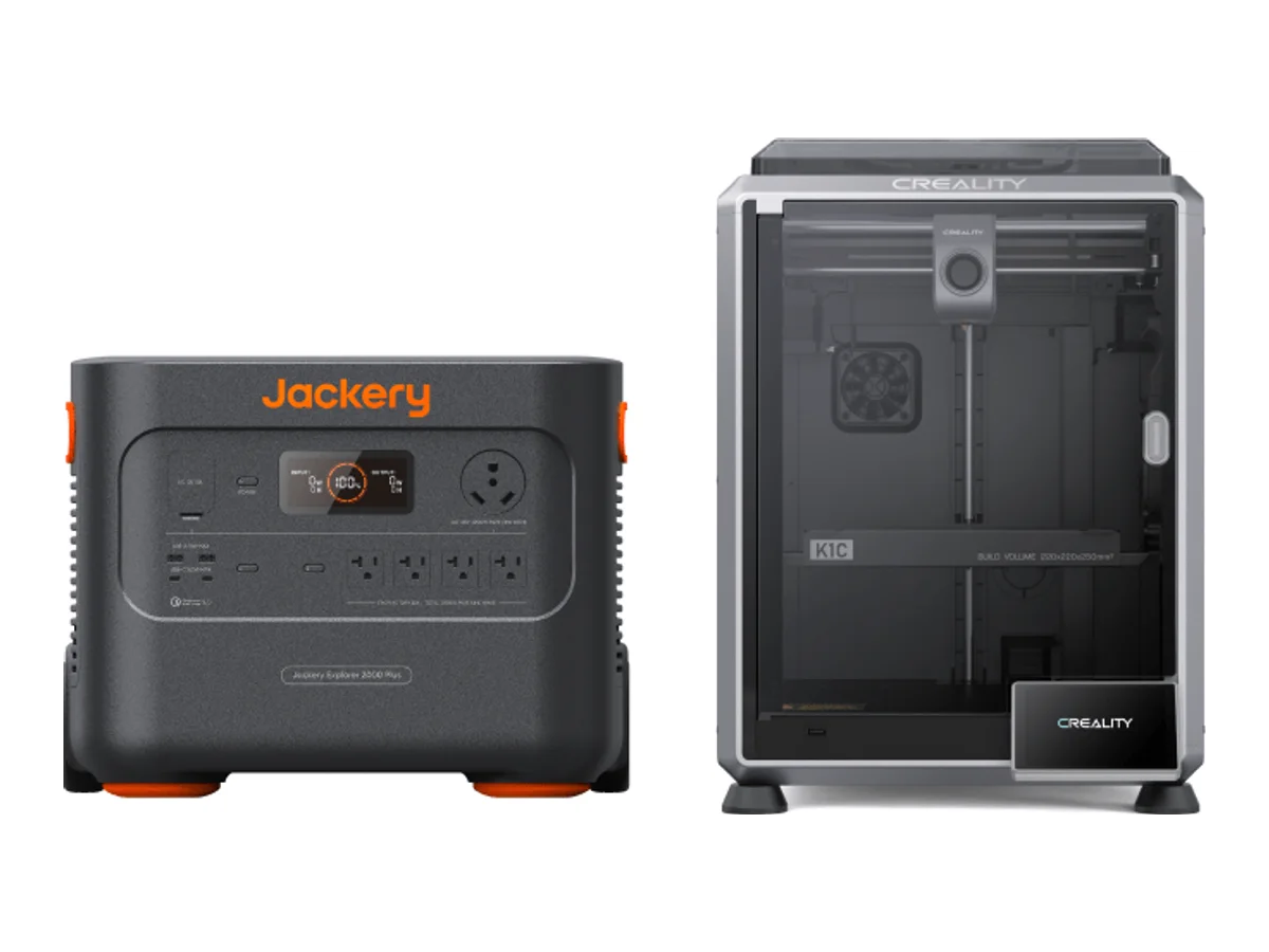 Jackery Explorer 2000 Plus + Creality K1C 3D Printer