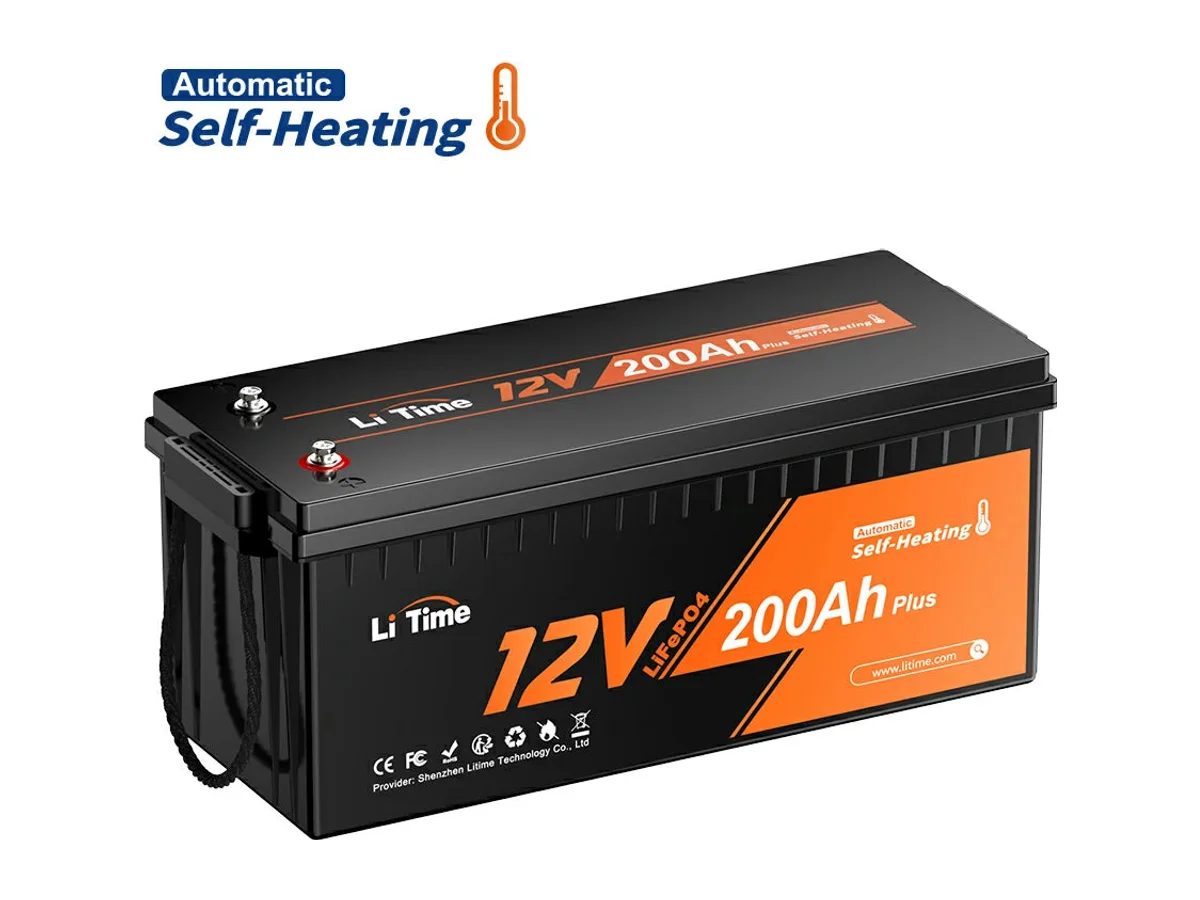 LiTime 12V 200Ah Plus Self-Heating LiFePO4 Battery