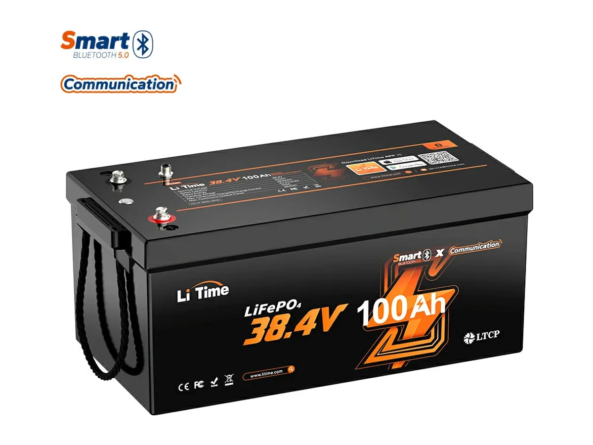 LiTime 36V 100Ah Bluetooth Marine LiFePO4 Battery