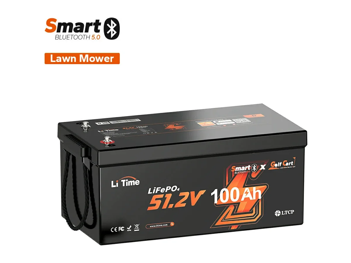 LiTime 48V 100Ah Bluetooth Marine House LiFePO4 Battery
