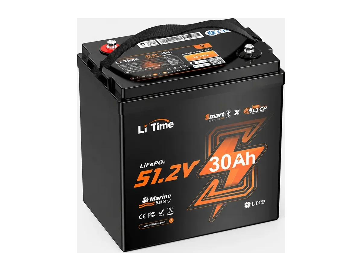 LiTime 48V 30Ah Compact Marine LiFePO4 Battery