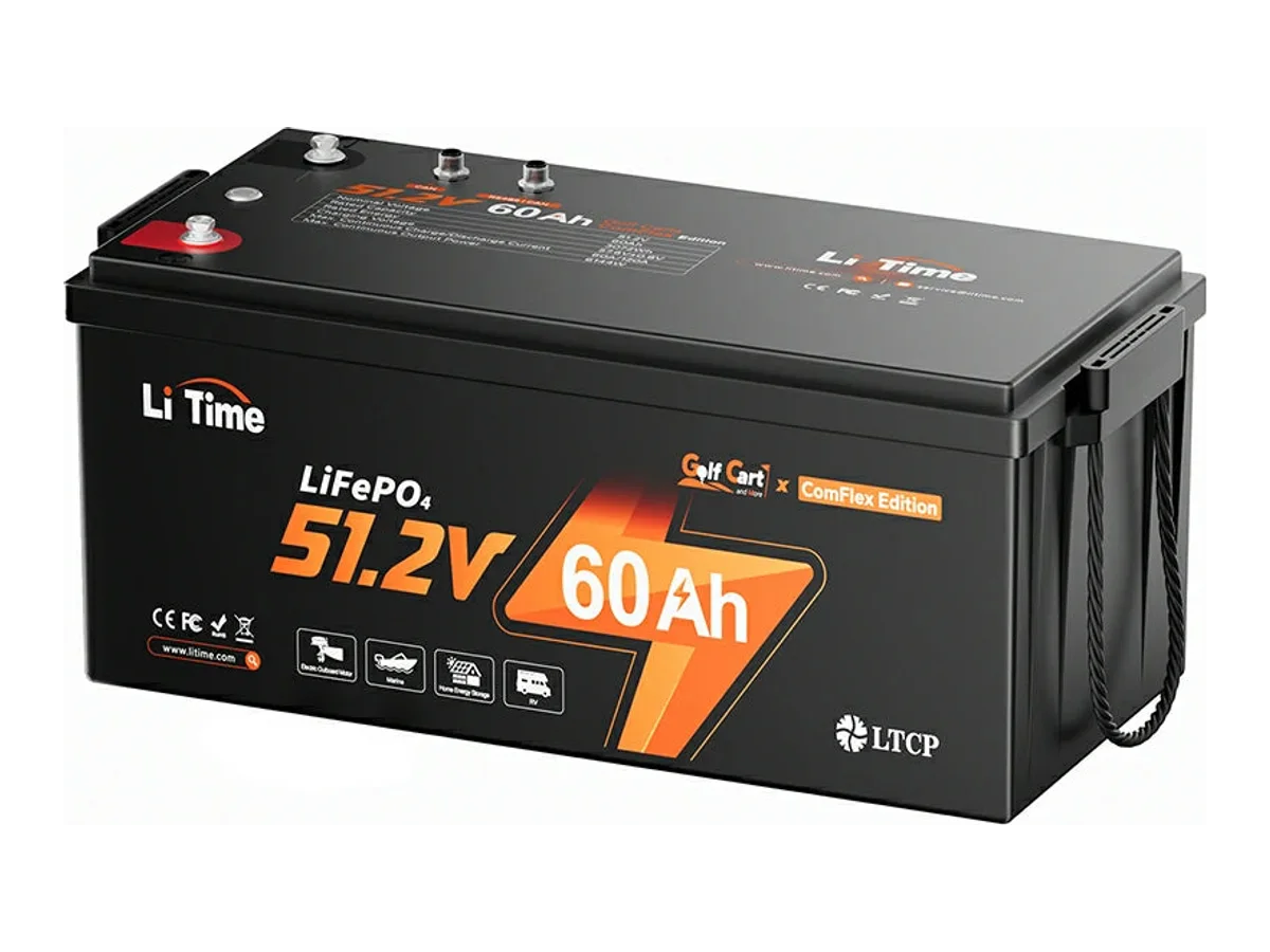 LiTime 48V 60Ah RS485 Marine LiFePO4 Battery